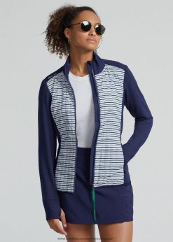 steppelt hibrid cipzáras kabát 2680489403 nők Ralph Lauren rafinált sötétkék/fehér