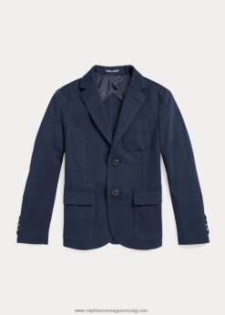 stretch chino öltöny kabát 2680486251 gyerekek Ralph Lauren fényes sötétkék