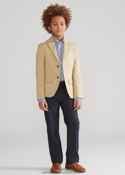 stretch chino öltöny kabát 2680486577 gyerekek Ralph Lauren tengerparti bézs