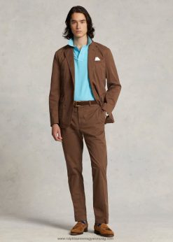 stretch chino öltöny nadrág 268048716 férfiak Ralph Lauren tíkfa