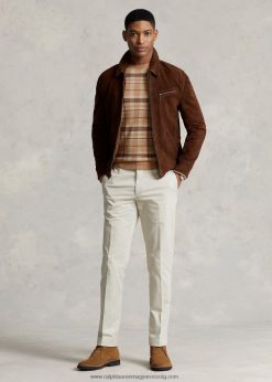 stretch chino öltöny nadrág 268048718 férfiak Ralph Lauren kő