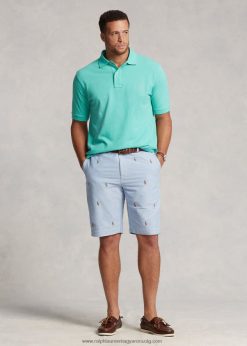 stretch classic fit oxford short 2680481329 férfiak Ralph Lauren bsr kék