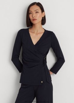 stretch jersey felső 2680489160 nők Ralph Lauren haditengerészet