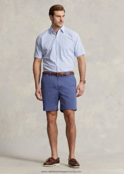 stretch klasszikus szabású chino rövid 2680481336 férfiak Ralph Lauren világos tengeri