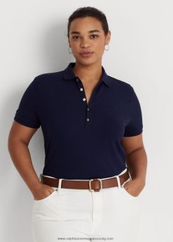 stretch piké póló 2680484628 nők Ralph Lauren kifinomult haditengerészet