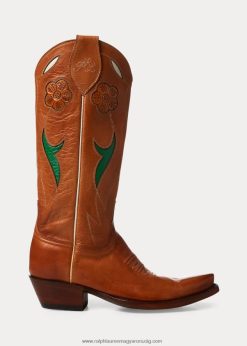 szelén bőr cowboy csizma 2680489635 nők Ralph Lauren Cser