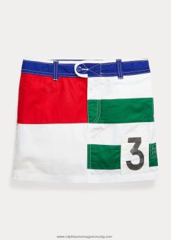 színű blokkolt pamut twill szoknya 2680487104 gyerekek Ralph Lauren több