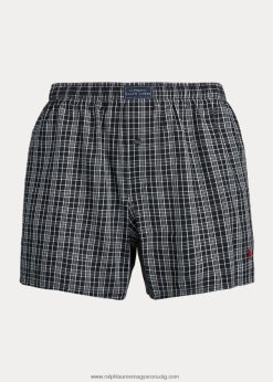 szőtt pamut boxer 268048201 férfiak Ralph Lauren kovácskockás