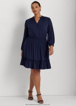 sztreccs dzsörzé ruha 2680484667 nők Ralph Lauren kifinomult haditengerészet