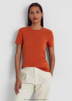 sztreccs pamut póló 2680483990 nők Ralph Lauren vörös napkő