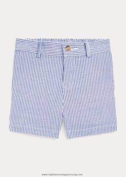 sztreccs pamut seersocker rövid 2680487914 baba Ralph Lauren kék seersocker