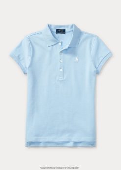 sztreccs pamuthálós pólóing 2680487042 gyerekek Ralph Lauren irodai kék