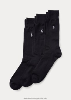 szuperpuha nadrágzokni 3 db 2680481886 férfiak Ralph Lauren fekete