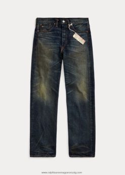 szüreti 5 zsebes givins farmer 2680488705 férfiak Ralph Lauren ad mosni