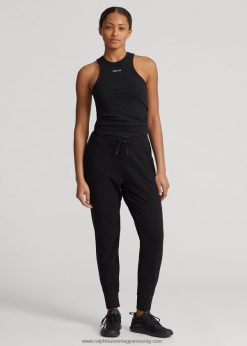 teljesítmény jersey kocogó nadrág 2680483765 nők Ralph Lauren fekete