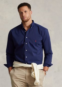 teljesítmény poplin ing 2680481639 férfiak Ralph Lauren kifinomult haditengerészet