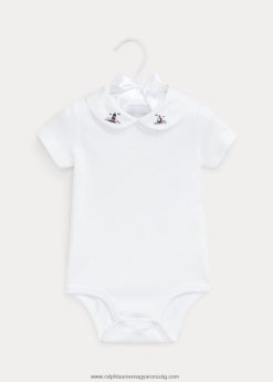 tengeri hímzésű pamut body 2680487704 baba Ralph Lauren fehér vitorlás