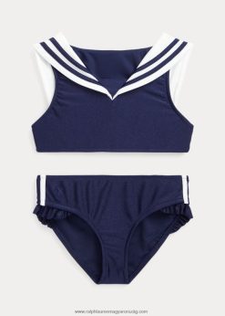tengeri stretch kétrészes fürdőruha 2680489955 gyerekek Ralph Lauren kifinomult haditengerészet