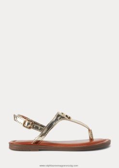 tierney iv metál műbőr szandál 2680487264 gyerekek Ralph Lauren arany fémes