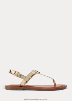 tierney iv metál műbőr szandál 2680487294 gyerekek Ralph Lauren arany fémes