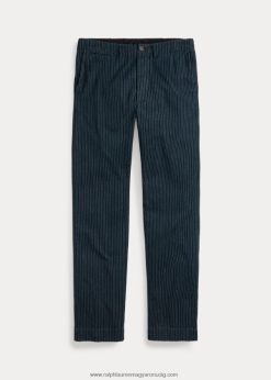 tiszt csíkos halszálkás nadrág 2680481698 férfiak Ralph Lauren indigó csíkos