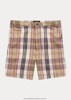 tiszt seersucker madras short 2680488700 férfiak Ralph Lauren több kék