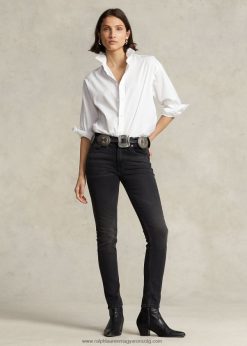 tompkins skinny farmer 2680484752 nők Ralph Lauren feketére mosva