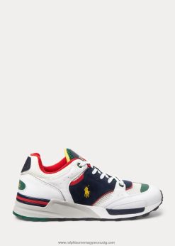 trackster 200 tornacipő 2680481959 férfiak Ralph Lauren fehér / sötétkék