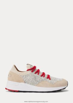 trackster 200ii kötött tornacipő 2680481963 férfiak Ralph Lauren világosszürke hanga