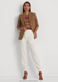twill cargo bokanadrág 2680484293 nők Ralph Lauren mascarpone krém