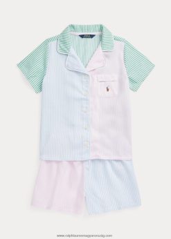 twill szórakoztató alvó készlet 2680487311 gyerekek Ralph Lauren oxford multi