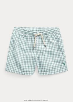 utazó úszónadrág 2680485780 gyerekek Ralph Lauren kifakult mentás gingham