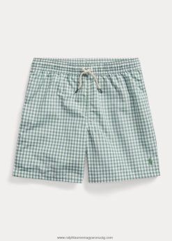 utazó úszónadrág 2680486164 gyerekek Ralph Lauren kifakult mentás gingham