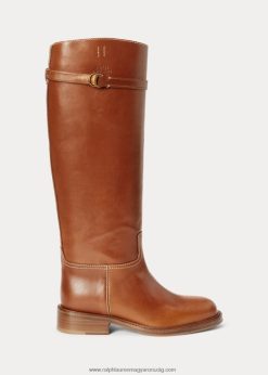 vachetta bőr lovaglóbakancs 2680489642 nők Ralph Lauren cuoio