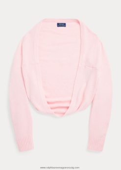 vágott vállrándítású kardigán 2680487504 gyerekek Ralph Lauren rózsaszín homok