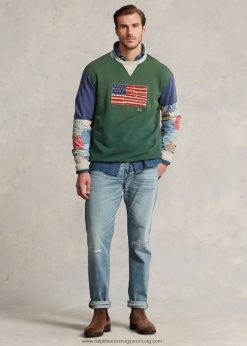 varik vékony egyenes sztreccs farmer 2680481351 férfiak Ralph Lauren bozót