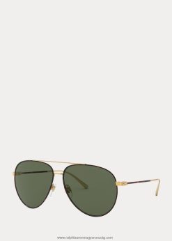 városi pilóta napszemüveg 2680482668 férfiak Ralph Lauren fényes arany