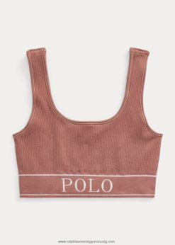 varrat nélküli vágott gombóc tartály 2680483363 nők Ralph Lauren terrakotta