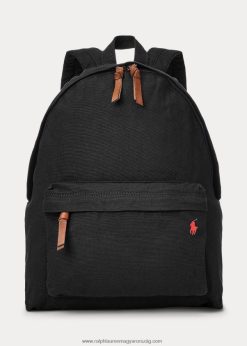vászon hátizsák 2680482386 férfiak Ralph Lauren fekete