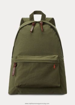 vászon hátizsák 2680482389 férfiak Ralph Lauren sötét zsálya