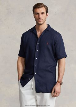 vászon tábori ing 2680481495 férfiak Ralph Lauren newporti haditengerészet