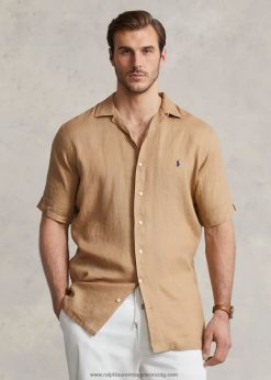vászon tábori ing 2680481498 férfiak Ralph Lauren szüreti khaki