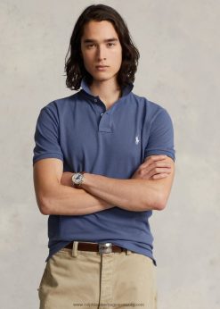 vékony szabású hálós alkalmi/munka póló 2680489 férfiak Ralph Lauren régi királyi