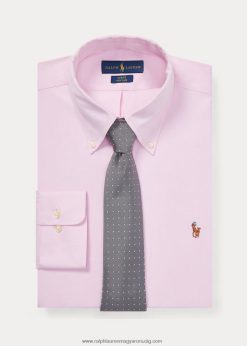vékony szabású, könnyen kezelhető oxford ing 2680481043 férfiak Ralph Lauren rózsaszín/fehér