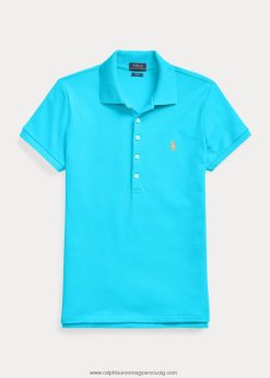 vékony szabású sztreccs póló 2680489209 nők Ralph Lauren nyúzott rózsaszín