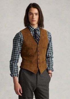 velúr mellény 2680481262 férfiak Ralph Lauren új halvány rozsdaszín