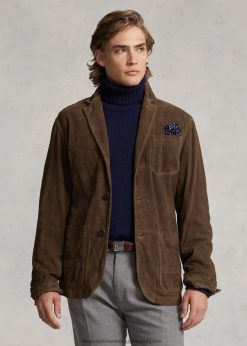 velúr sportkabát 2680488468 férfiak Ralph Lauren Smith Brown
