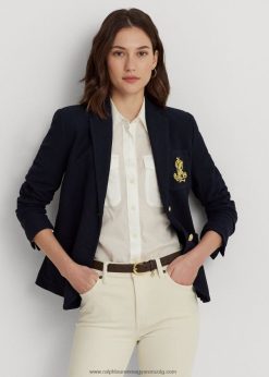 veretlen jacquard blézer 2680483777 nők Ralph Lauren haditengerészet