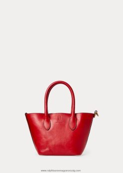 viaszos bőr mini bellport táska 2680485204 nők Ralph Lauren skarlátvörös