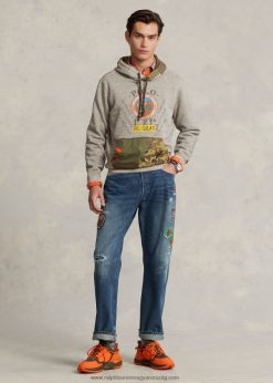 vintage klasszikus szabású szorongatott farmer 268048723 férfiak Ralph Lauren inniswood